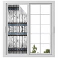 thumbnail image 2 of Grey Wood Grain Window Privacy Film, Country Vintage Barn Door Rustic Lodge Static Cling UV Sun Blocking Tint Film Heat Control Windows Films for Bedroom Bathroom, Window Stickers 23.6"x59", 2 of 8