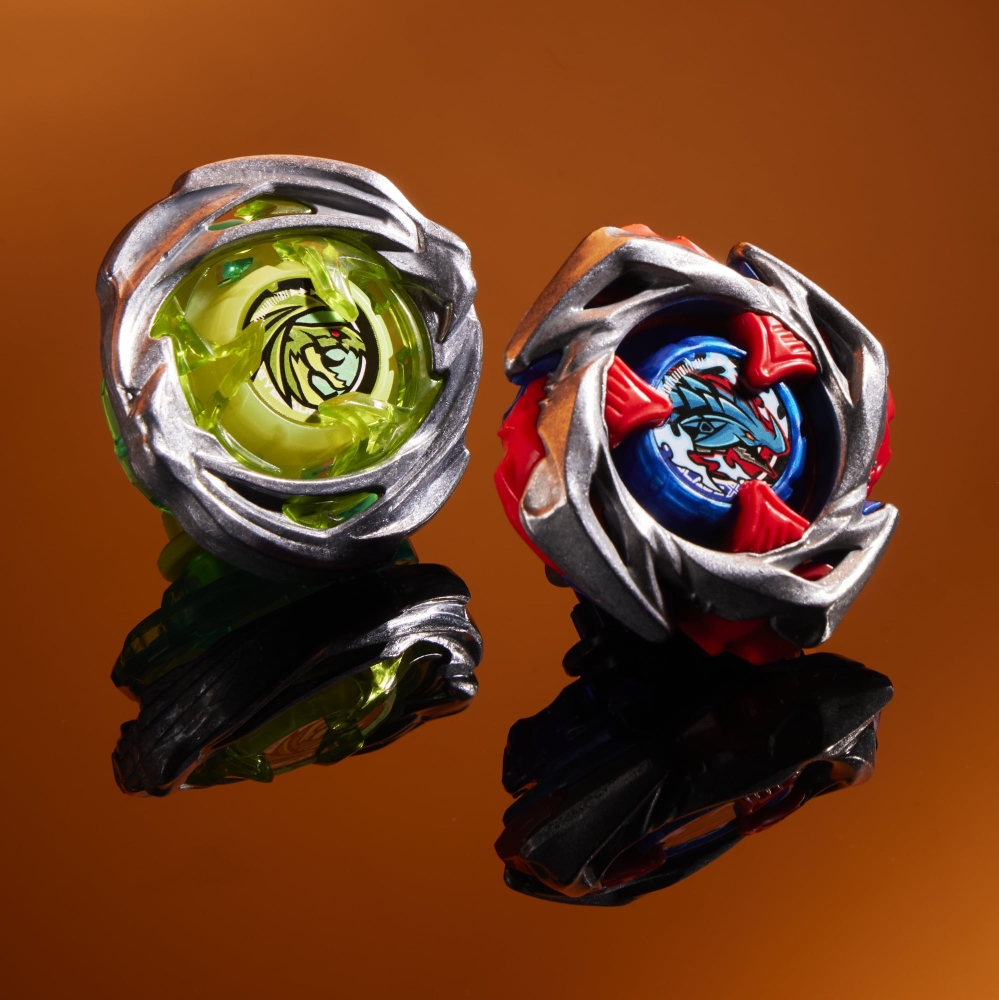 Beyblade X Drop Attack Battle Set with Beystadium, 2 Right-Spinning Battling Top Toys, and 2 Launchers, Birthday Gifts, Blue, Ages 8+