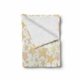 thumbnail image 2 of Stars Soft Flannel Fleece Throw Blanket, Abstract Pattern of Stars with Lines Vintage Heavenly Bodies Silhouettes, Cozy Plush for Indoor and Outdoor Use, 60" x 80", Pale Yellow Marigold, by Ambesonne, 2 of 6