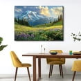 thumbnail image 2 of Shadudu Large Mountain Landscape Wall Art Beautiful Mount at Sunrise Scenery Picture Canvas Print National Park Painting for Modern Home Living Room Decor Ready to Hang 36x24in, 2 of 7