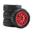 thumbnail image 2 of Kuntesetty 4Pcs 1/18 RC Car Wheels and Tires RC Car Part, High Performance Portable Easy to Red, 2 of 9