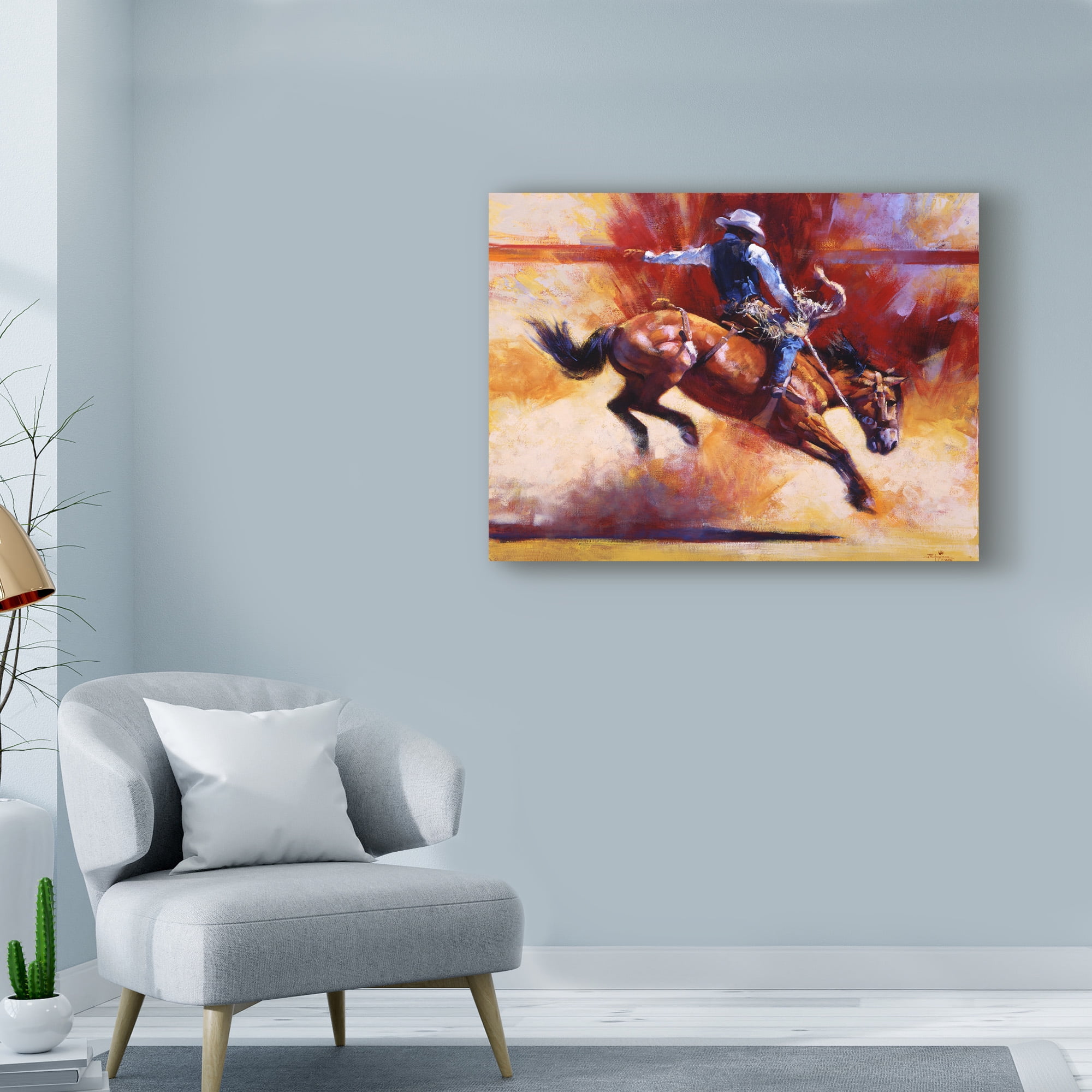 Trademark Fine Art 'Yeehaw' Canvas Art by Julie T. Chapman