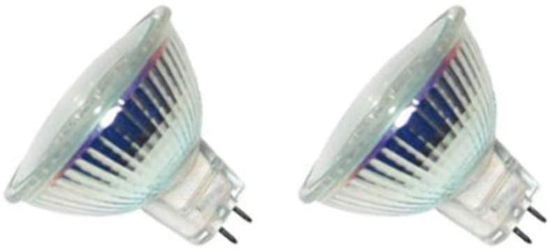 EtroLighting MR16-12V-20W-2P 20-watt MR16 with UV Front Glass 12V Halogen Flood Reflector Light Bulbs, 2-Piece, WMT1111