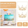 thumbnail image 2 of 1 pieza de decoración de corona para pastel, adorno de corona para pastel de cumpleaños, manualidades para fiesta de bodas, 2 of 3