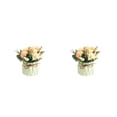 thumbnail image 4 of Advancent Flores artificiales Florero de cerámica Plantas de hortensias falsas Jardinera de interior Type1 NO1, 4 of 6