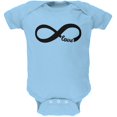 thumbnail image 1 of Infinity Symbol Light Blue Soft Baby One Piece, 1 of 1