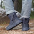 thumbnail image 5 of Kids Snow Boots Boys Girls Waterproof Thicken Warm Furry Lined Mid Calf Platform Winter Booties, 5 of 9