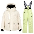 thumbnail image 3 of MKOSPLRT Kids Insulated Snowsuit Set Waterproof Bib Pants Hooded Rain Jacket Winter Ski Suit for Boys Girls Waterproof Snow Gear 3-14Y, 3 of 6