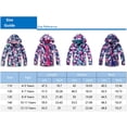 thumbnail image 5 of JiAmy Girls Boys Rain Jackets Hooded Windbreakers Waterproof Windproof Lightweight Fleece Lining Cotton Raincoats Jacket,4-13 Years, 5 of 5