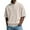 Khaki01, variant on Dwelliawo Short Sleeve Polo Shirts for Men Golf Colorful Stand Collar Shirts with Collar Heavyweight Casual Tshirts Big and Tall Quarter Quarter Zip Waffle Shirt Navy L