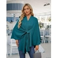 thumbnail image 2 of Women's Elegant Shawl Wraps Soft Open Front Poncho Sweater for Spring Fall Winter, 2 of 12