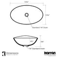 thumbnail image 4 of Karran Usa Vc-302 Valera 15-1/2" Oval Vitreous China Vessel Bathroom Sink - White, 4 of 5