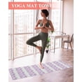 thumbnail image 2 of Purple Gray Botanical Yoga Towel for Hot Yoga Non Slip, Pastoral Spring Summer Leaf Aesthetics Yoga Mat Towel Absorbent Yoga Sweat Towels Microfiber Hot Yoga Blanket for Bikram Pilates 26"x70", 2 of 7