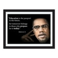 thumbnail image 2 of Motivational Malcolm X Quote Poster Large (Education is The Passport for Future, For Tomorrow...) Young N Refined, 2 of 3