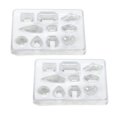 thumbnail image 1 of 2pcs Stone DIY Pendant Mold Silicone Casting Molds DIY Craft Jewelry Making Accessory, 1 of 7