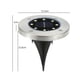 thumbnail image 1 of Lámpara solar subterránea, luz LED subterránea impermeable, luz solar subterránea, luz para jardines, diseño elevado, 1 of 12