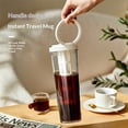 thumbnail image 2 of Portable Cold Brew Coffee Maker 35oz/1L Iced Coffee Maker and Tea Brewer Leak-Proof Removable Fine Mesh Filter Perfect for Outdoor Camping Trip (White), 2 of 5