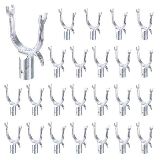 Kit de soporte de ramas de árbol de metal para enderezar árboles, adecuado para postes redondos de 0.63" para huertos y viñedos, paquete de 24