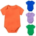 thumbnail image 3 of Krdevn Baby Bodysuits Short Sleeve Romper Casual Outfits Soft Playwear Toddler,12-18 Months, 3 of 3