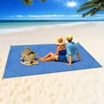 thumbnail image 5 of Amerteer Compact Beach Pocket Blanket for Outdoor Camping,Hiking,Travel,Festival, Sports Sand Proof Picnic Mat Waterproof Ground Cover Tarp(Size 79”x55”), 5 of 7