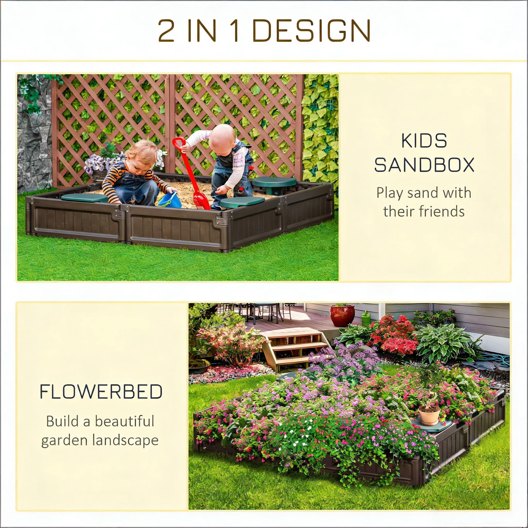 Kids Outdoor Sandbox