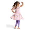 thumbnail image 4 of M+A by Monica + Andy Organic Cotton Short Sleeve Let's Dance Dress + Legging Set, Sizes 12-18M-5T, 4 of 9