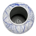 thumbnail image 5 of Red Lantern 18" Abstract Blue & Silver Temple Jar, 5 of 7