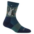 thumbnail image 7 of Darn Tough Women's Critter Club Micro Crew Lightweight with Cushion Hiking Socks, Owl Green & Blue Bunny, Medium (Variety Pack), 7 of 7