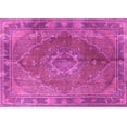 thumbnail image 1 of Ahgly Company Indoor Rectangle Medallion Pink Traditional Area Rugs, 6' x 9', 1 of 4