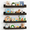 Black-Ledge Shelf 16.5" x 4.7", variant on Walnut Rod Shelf 16.5" x 4" Scalloped Floating Wall Shelves Set of 3
