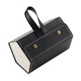 thumbnail image 1 of Organizador de anteojos de cuero plegable 2/3/4/5/6 caja de almacenamiento de gafas de sol de múltiples ranuras portátil de viaje para gafas Almacenamiento y organización del hogar L6392 negro Inteprter HA003745-09B, 1 of 1