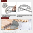 thumbnail image 5 of Uxcell Angle Protractor 180 Degree Stainless Steel Angle Gauge Adjustable Ruler Measuring Tool with 350mm Arm, 5 of 5