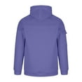thumbnail image 4 of USNSM Hoodies for Men Fall Winter Pullover Sweatshirt Multiple Pockets Half Zipper Casual Raglan Long Sleeve Sport Hooded Coat Purple L, 4 of 5