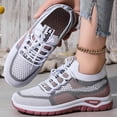 thumbnail image 5 of Domuza Womens Orthopedic Athletic Shoes Tennis Shoes Slip-On Mesh Running, Women Shoes Summer Sneakers Breathable for Walking Pink 9（EU-42）, 5 of 6