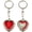 Red, variant on Ford Heart Shaped Photo Key Fob (Red)