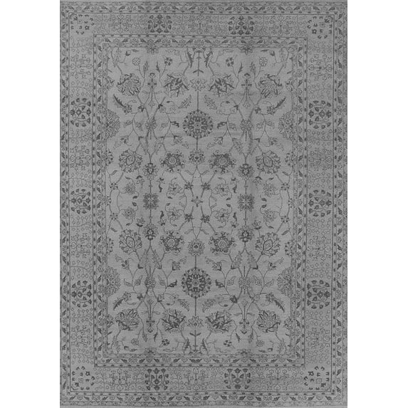Ahgly Company Indoor Rectangle Oriental Gray Industrial Area Rugs, 3' x 5'