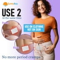 thumbnail image 5 of SunnyBay Heat Patches for Menstrual Cramp Relief, Air-Activated Adhesive Period Pain Relief Pads, 130F Warmth up to 8 Hours, Stick to Clothing Not Skin, 2.75 x3.5 inches, 10-Count, 5 of 7