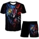 thumbnail image 1 of Moda lobo bebé niños y niñas conjuntos de ropa niños camisetas casuales pantalones cortos 2 uds trajes verano lobos traje de dibujos animados Suits5T Gao Jinjia LED, 1 of 2
