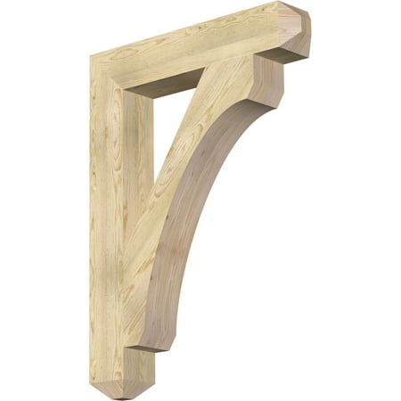 

Ekena Millwork 6 W x 34 D x 46 H Legacy Craftsman Rough Sawn Bracket Douglas Fir