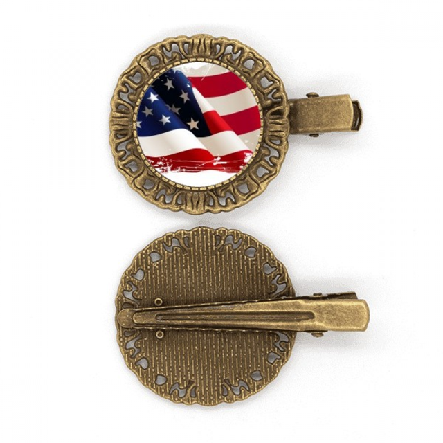 Aire cepillado Unidos bandera de barras y estrellas Broche broche broche broche broche broche