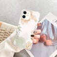 thumbnail image 4 of Watercolor Floral Case Compatible with iPhone 12,Aesthetic Art Design TPU Bumper Cover Case, 4 of 6