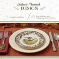 thumbnail image 4 of Spode Woodland Salad Plate, Birds of Prey, 8” Fine Dinnerware, Made in England Ideal Hunting Cabin Décor, Peregrine Falcon, 4 of 8