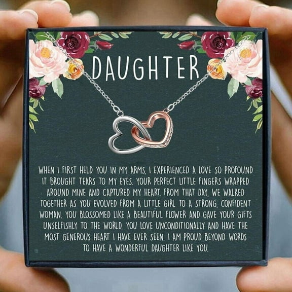 To My Daughter Necklace from Mom/ Dad Birthday Graduation Christmas Gift