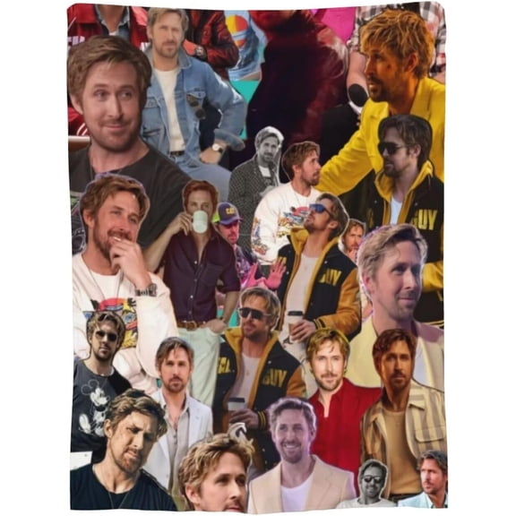 Ryan Gosling Blanket Bedding Fleece Blanket Soft Throw Blankets Lightweight Anti-Static Blanket - 3 Sizes