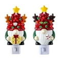 thumbnail image 2 of PEONAVET Resin Lamp Christmas Night Light Night Lights Plug Into Wall Christmas Gifts Cute Night Light for Kids Plug In Nightlight Rotatable for Christmas Decorations Party 2PCS, 2 of 8