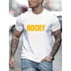 thumbnail image 1 of ROCKY And Man Graphic Print, Men's Novel Graphic Design T-shirt, Casual Comfy Tees For Summer, Men's Clothing Tops For Daily Activities, 1 of 5
