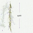 thumbnail image 5 of 6 FT Farmhouse Spring Garland Country Summer Garlands for Decoration Rustic Spring Floral Garland with White Sunflower Wildflower Vine for Mantle Tabletop Centerpiece Stairs Railing Decorations, 5 of 5
