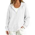 thumbnail image 5 of CHGBMOK Women's Plus Size Hooded Cardigan Lightweight Button Down Cardigan Long Sleeve Soft Knit Sweater Jacket, 5 of 9