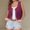 Hot Pink, variant on Drovellove Women's Sleeveless Ethnic Jacket Round Neck Vintage Cardigan Solid Layering Coat | Lightweight Polyester Topper for Casual Spring Summer Outfits, Date Nights, and Weekend Brunch