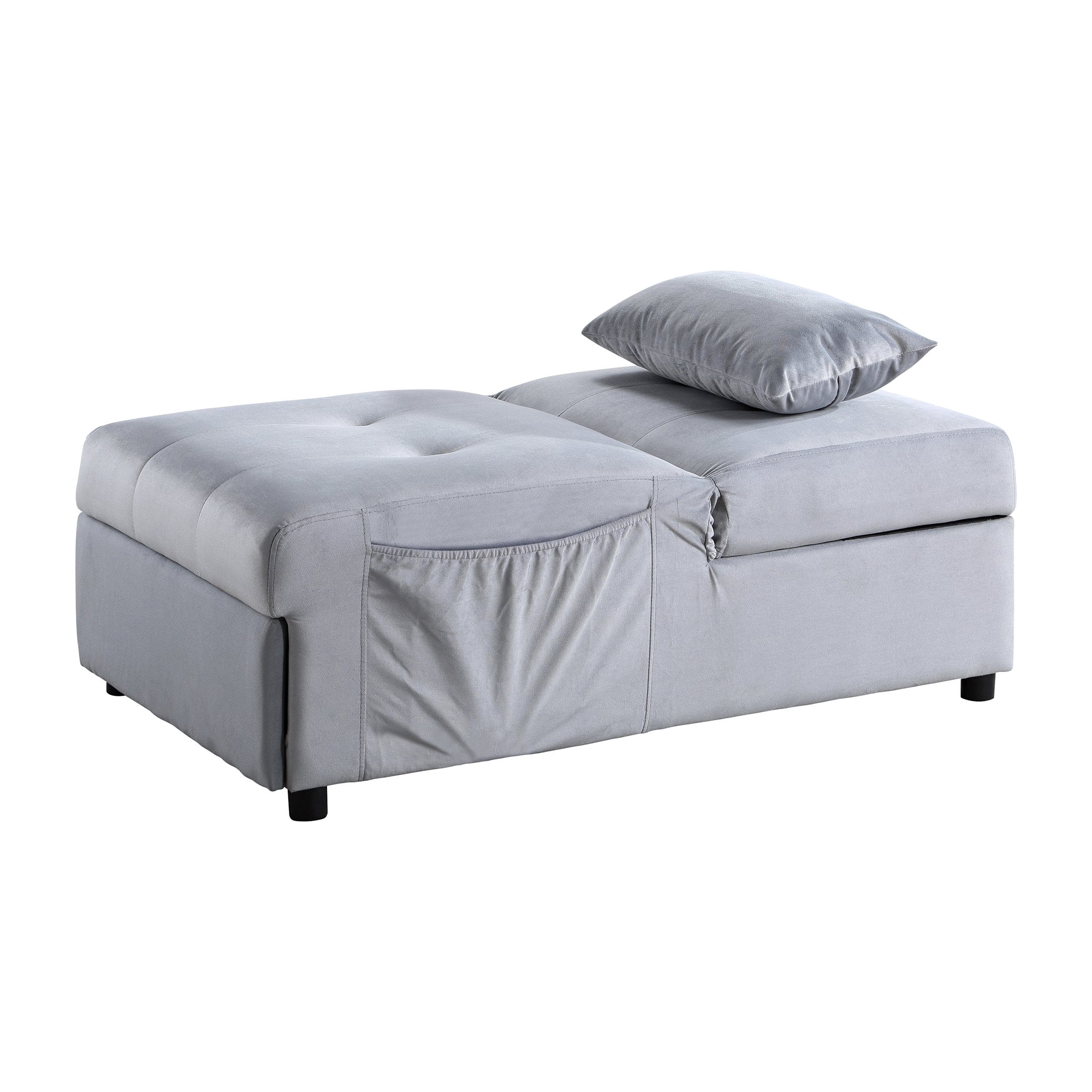 OakvillePark Kotey 4-in-1 Convertible Futon Chair, Gray